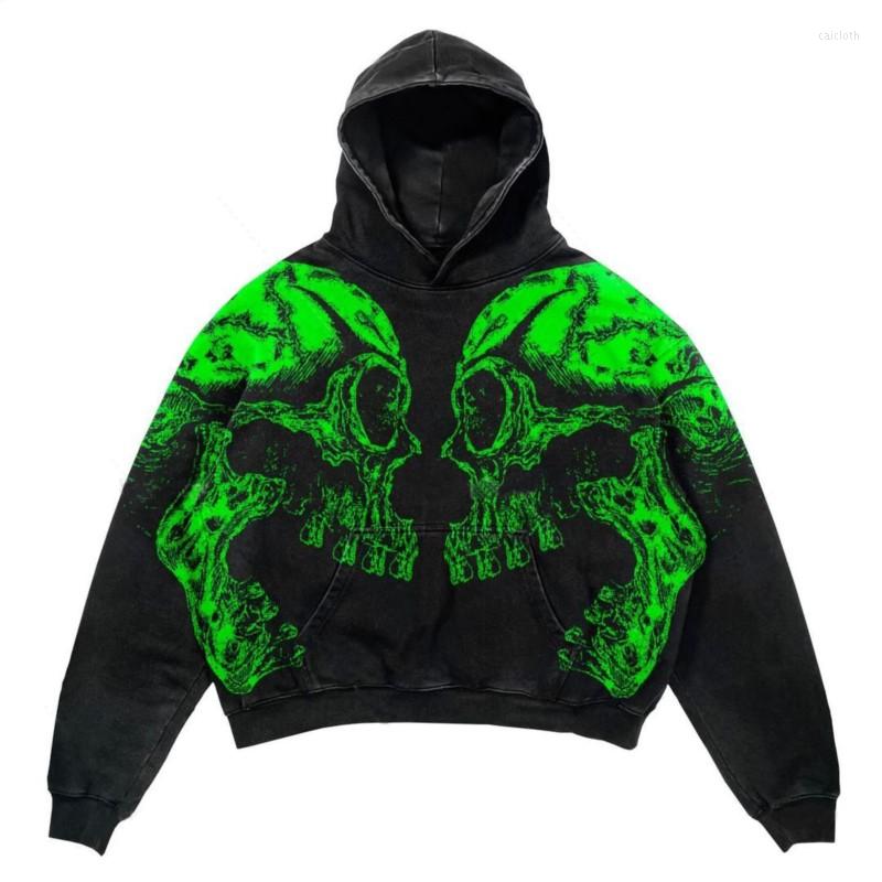 

Men's Hoodies Hip Hop Skeletal Printed Gothic Punk Hoodie Harajuku Sweatshirt Oversized Vintage Streetwear Halloween Men's Grunge Y2k, Beige