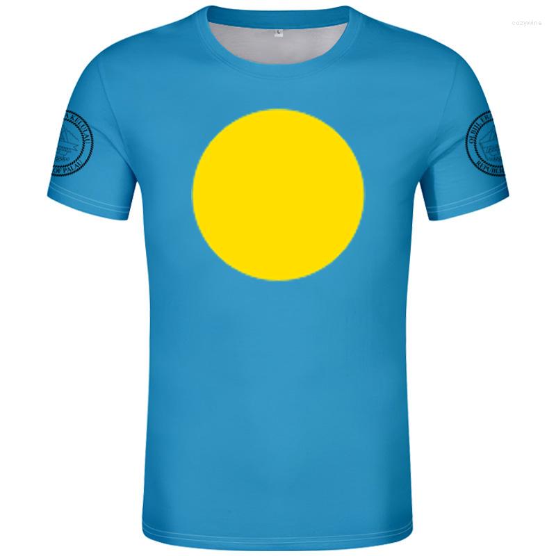 

Men's T Shirts Palau Shirt Diy Free Custom Made Name Number Plw Red T-shirt Nation Flag Pw Republic Belau Country College Print Po Clothes, Style 8