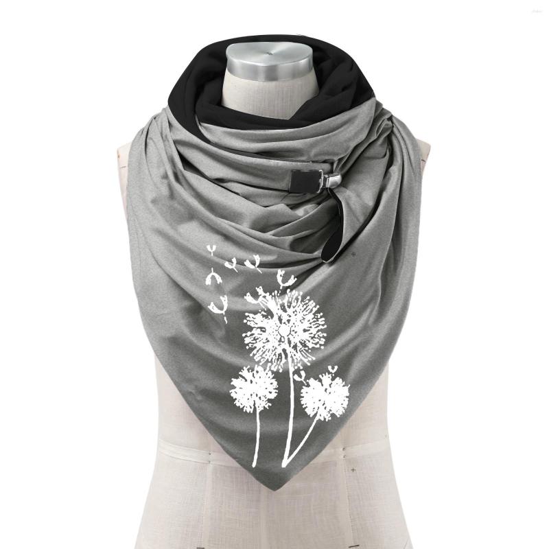 

Scarves Womens Light Weight Shawls Printing Soft Warm Fashion Button Women Casual Wrap Scarf Dressy Scarfs For