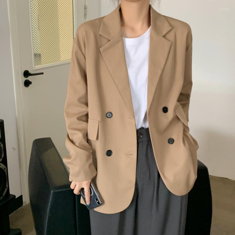 

Women' Suits Women' Blazer Tailoring Coat Long Latest Fashion Korean Jacket For Women Winter Casual 2022 Clothing Blazers Spring, Beige