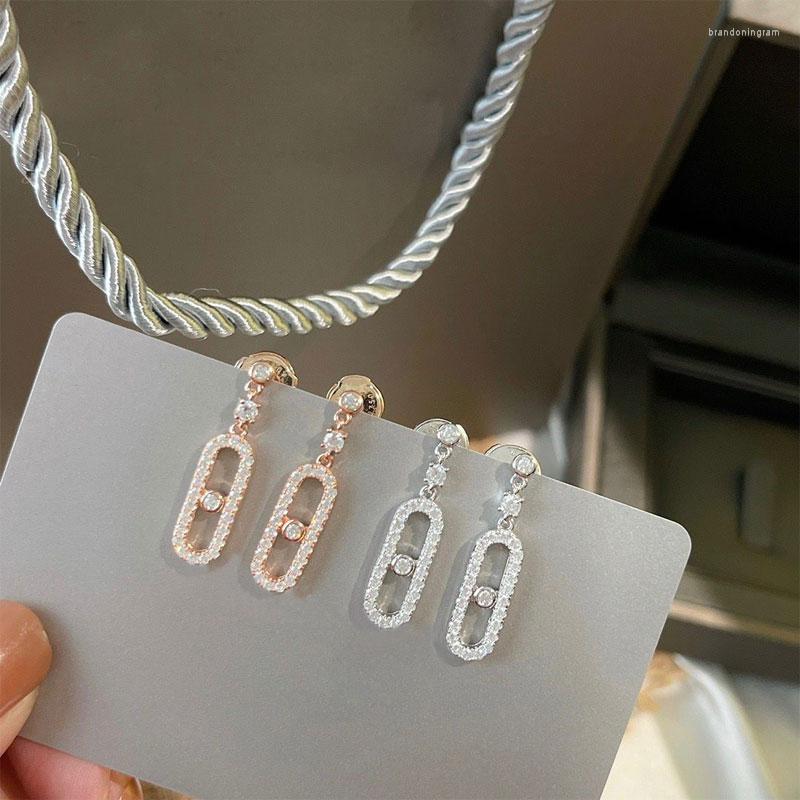

Stud Earrings Original Fashion 925 Sterling Silver Zircon Women's Luxury Jewelry Wedding Party
