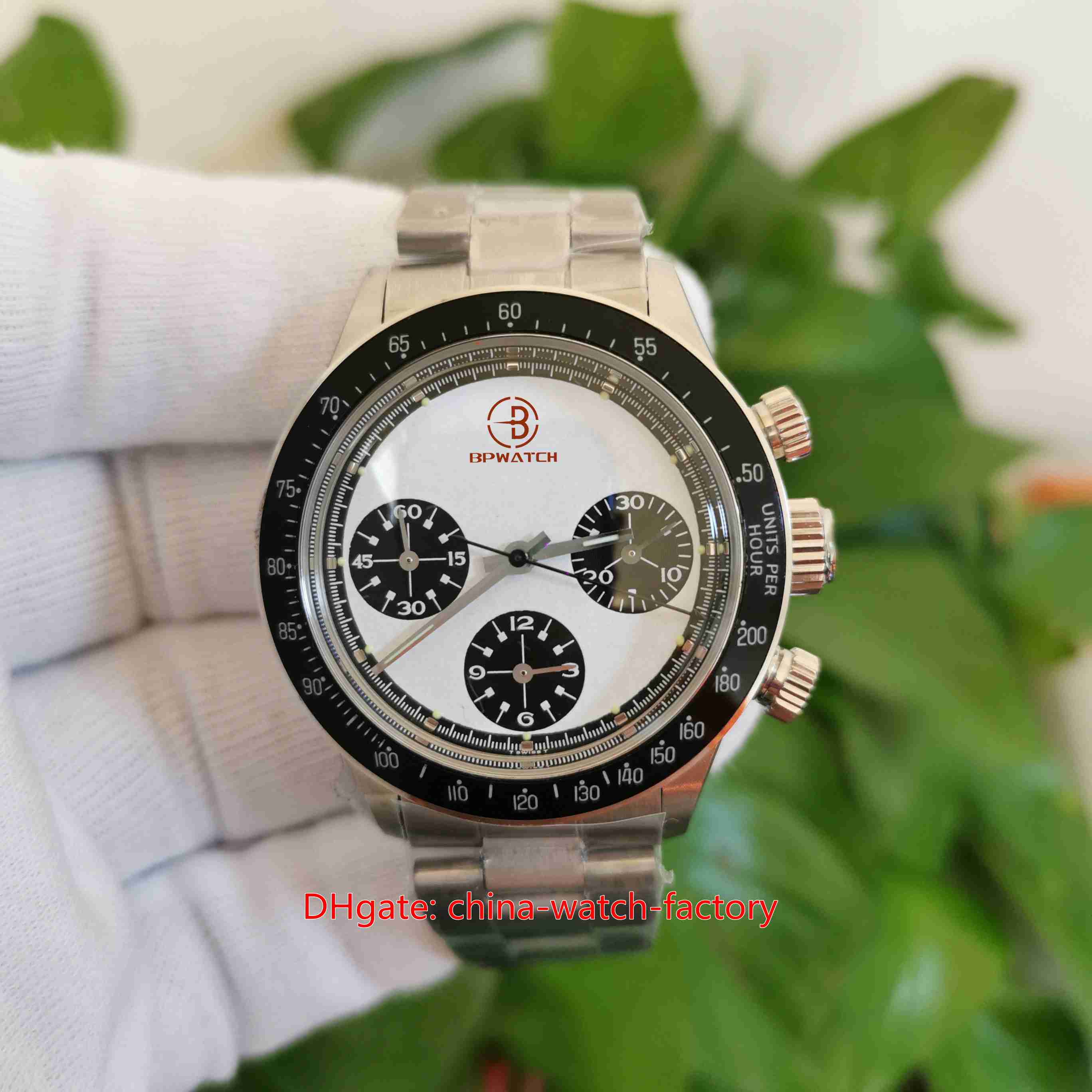 

Classic Mens Watch Vintage 38mm Cosmograph 6263 Paul Newman Ceramic Bezel Watches Chronograph ETA 7750 ST19 Movement Mechanical Hand-winding Men's Wristwatche, No box papers