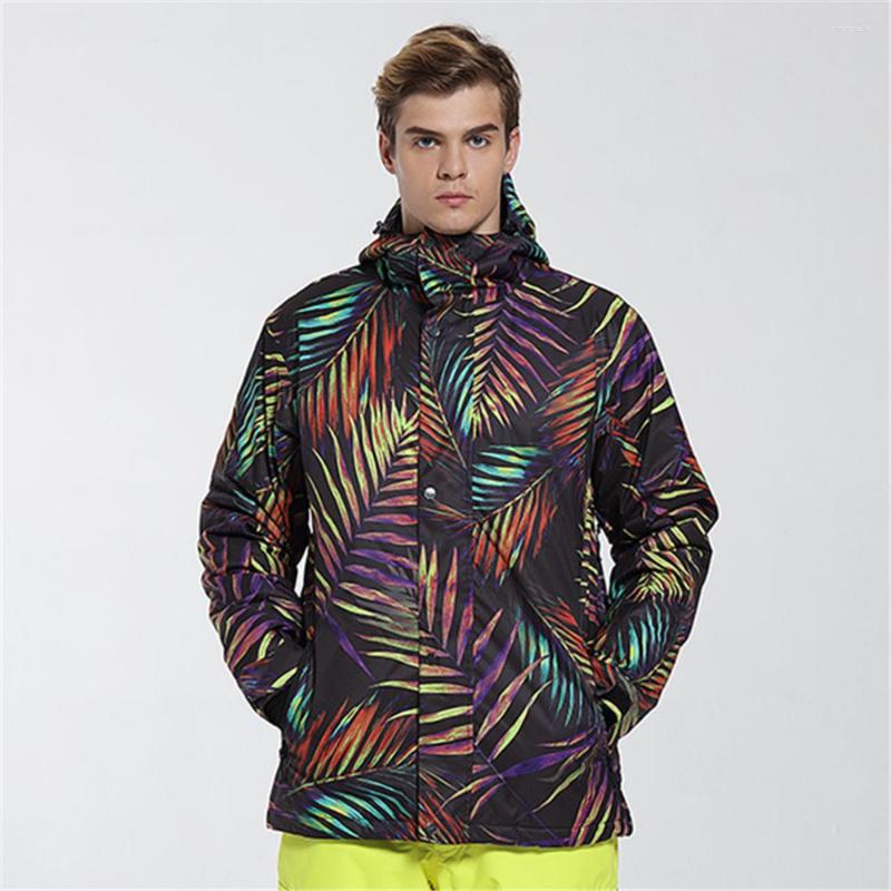 

Skiing Jackets GSOU SNOW Men Ski Jacket Winter Waterproof Breathable Coat Windproof Mountain Snowboarding, 1510-005