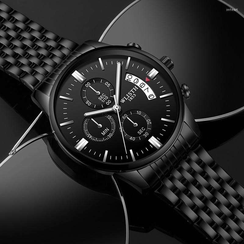 

Wristwatches 2022 Business Watch Men Quartz Luminous Clock Chronograph Waterproof Sports Top Brand Man Wristwatch Relogio Masculino