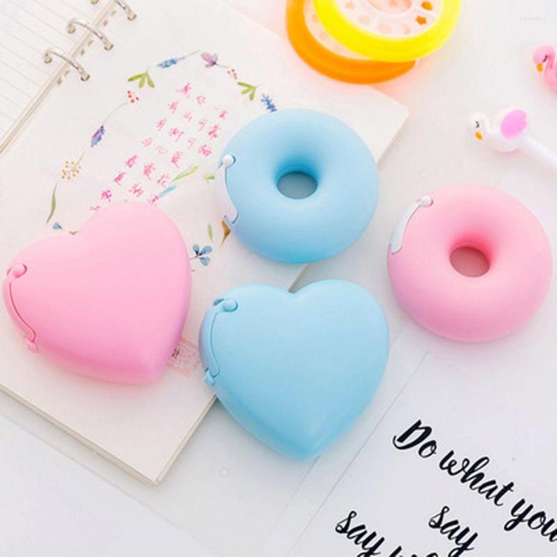 

False Eyelashes Eyelash Extension Candy Color Masking Tape Cutter Design Of Love Heart Donut Shape Holder Grafting Plastic Tapes