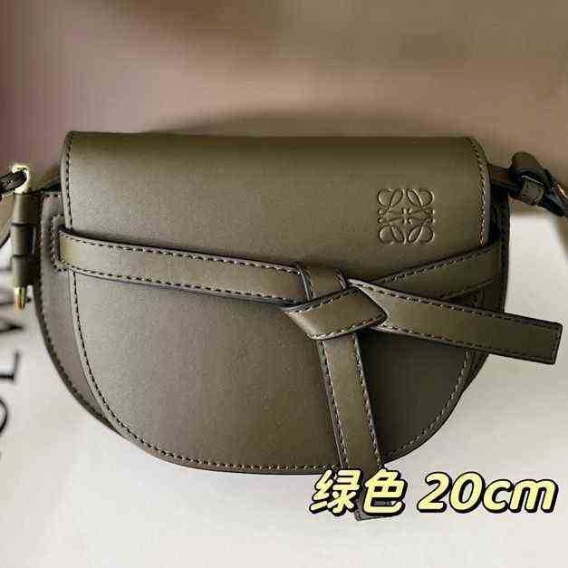 

Gate designer bags Crossbody Loews Saddle Messenger Large Capacity Folding Packaging, Dark green