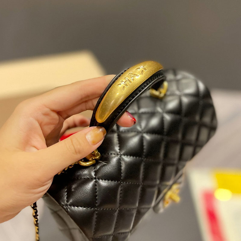 

Shoulder Bags Luxurys Designers Channel CF Mini bag Gold Handle 9A Quality Top Lambskin Leather Women Crossbody Ladies totes handbags Black WhiteH, Red