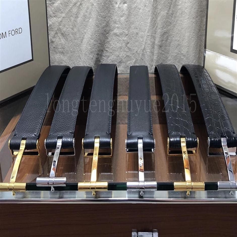 

2019 Belts Men Clothing Accessories Business Belts For Men Big Buckle Fashion Mens Leather Belts Whole F-322497235f HJq, Gold