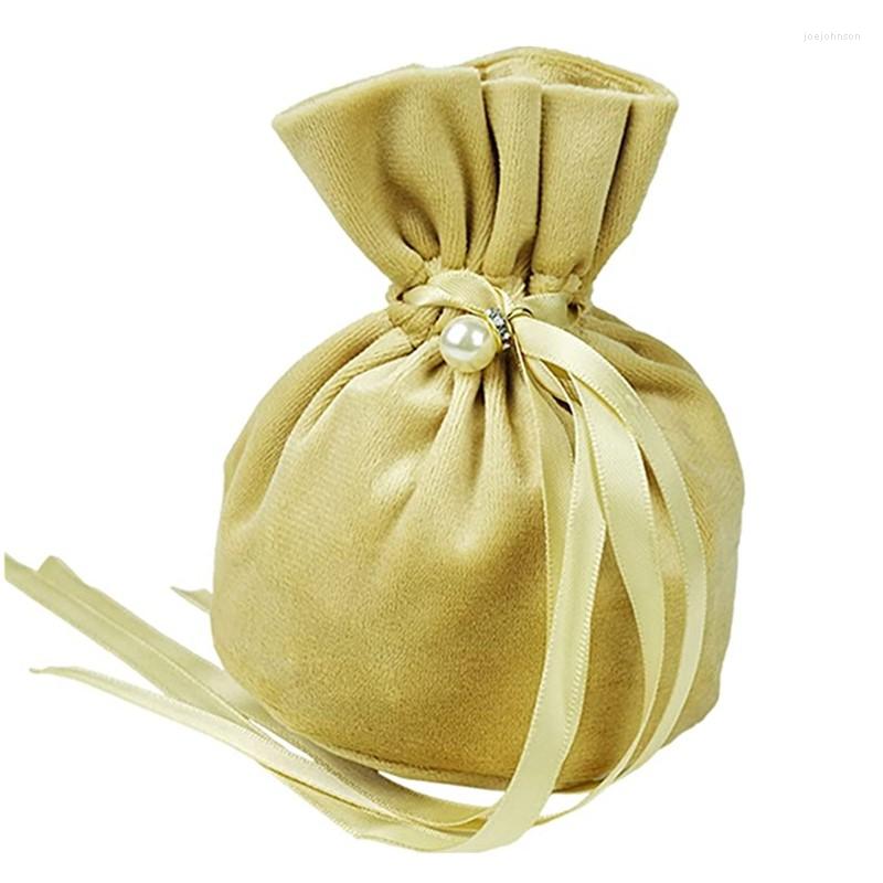 

Jewelry Pouches SheepSew 6 PCS 5.8'' X 5.0'' Flannel Gift Storage Bags Christmas Drawstring Party Supplies Candy