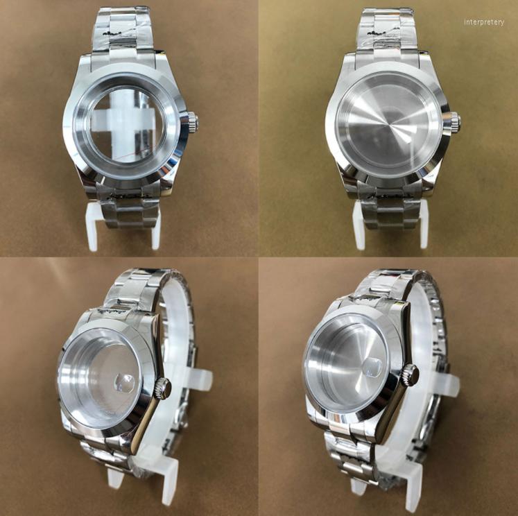 

Watch Repair Kits 39mm Stainless Steel Silver Case And Band Set For NH35/36 Movement With AK Sapphire Crystal