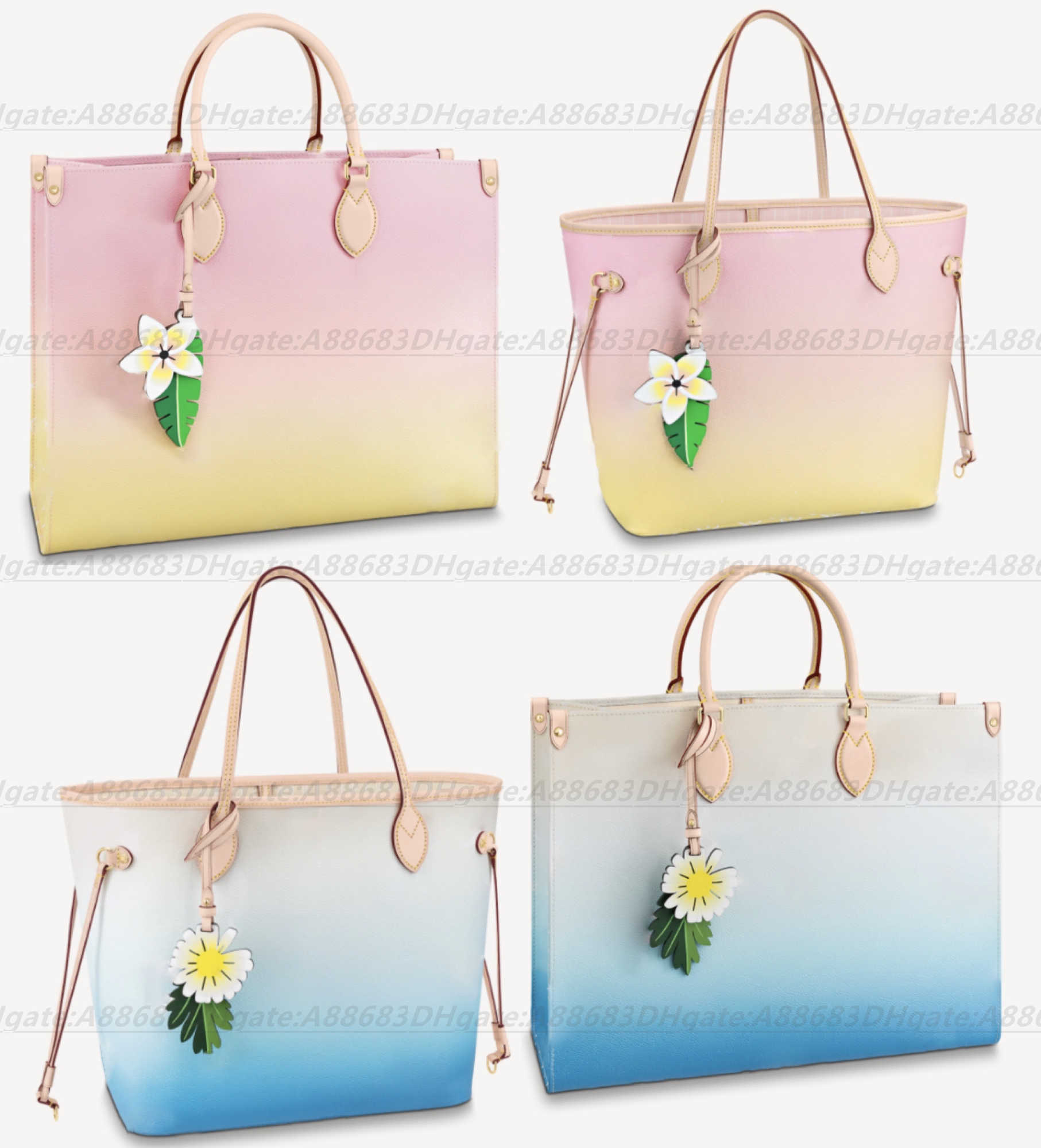 

New Lvity 2022 style 5A quality handbags purses PM shoulder Shopping bags ONTHEGO Womens Gift clutch Luxury designer Pool series leather crossbody