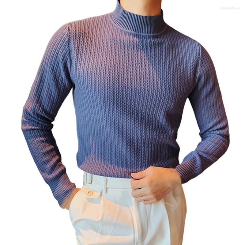 

Men's Sweaters Trendy Fall Sweater Comfortable High Elasticity Spring Pure Color Pullover, Black