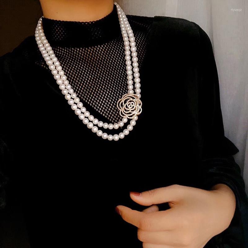 

Chains 7-8mm White Real Pearl Necklace Jewelry Long Sweater 100