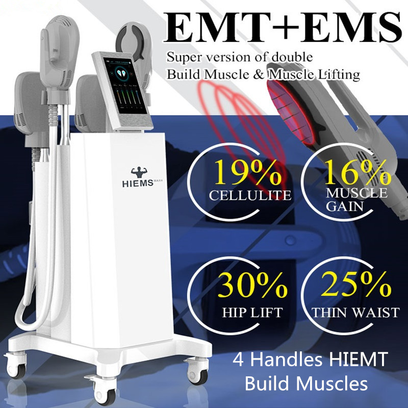 

EMslim RF Shaping EMS Muscle Stimulator Electromagnetic High Intensity Ems Body Sculpt Contouring Butt Lifting Training Cellulite Loss 4 Handles Hiemt Machine