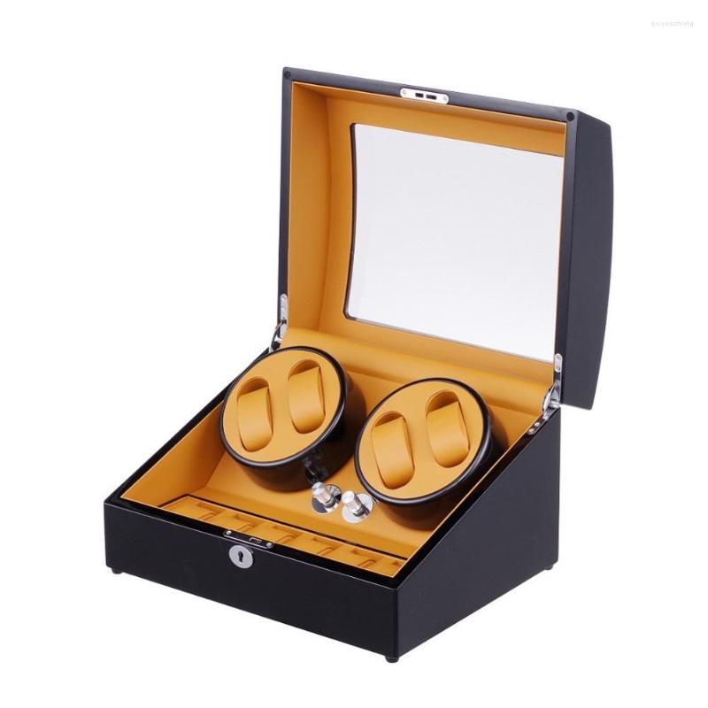 

Watch Boxes Version 4 6 Wooden Accessories Box Winder Case For Automatic Watches Storage Movement Ratator Winders