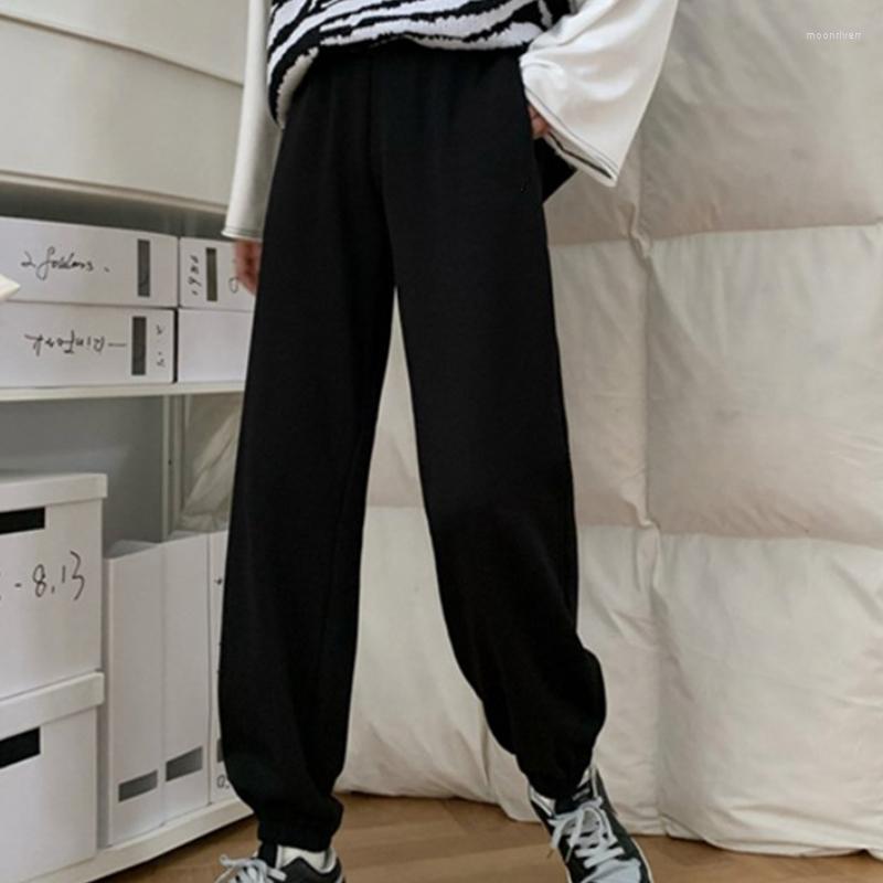 

Women' Pants Women Fashion Casual Soft Comfort Trousers High Waist Elastic Joggers Lace-up Black Sweatpants Sport Fitness Female Slacks