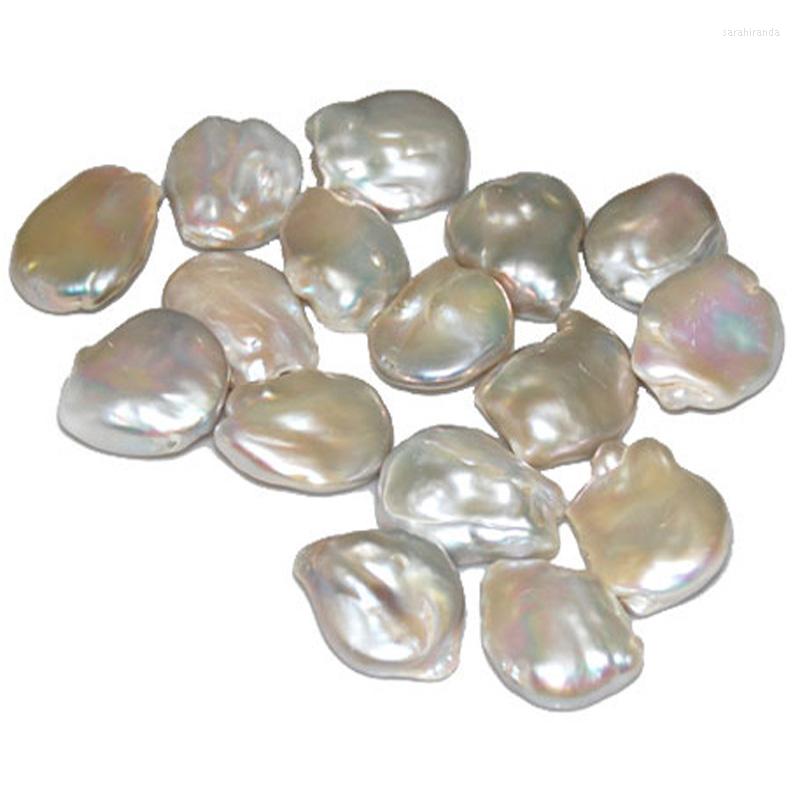 

Choker 21-30mm Natural White Flat Loose Baroque Coin Pearls