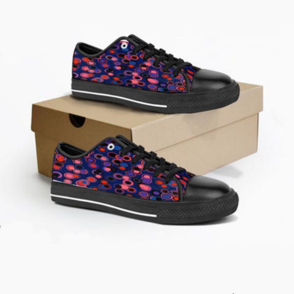 

Men Stitch Shoes Custom Sneakers Hand Painted Canvas Mens Womens Fashion Black Purple Low Cut Breathable Walking Jogging Trainer