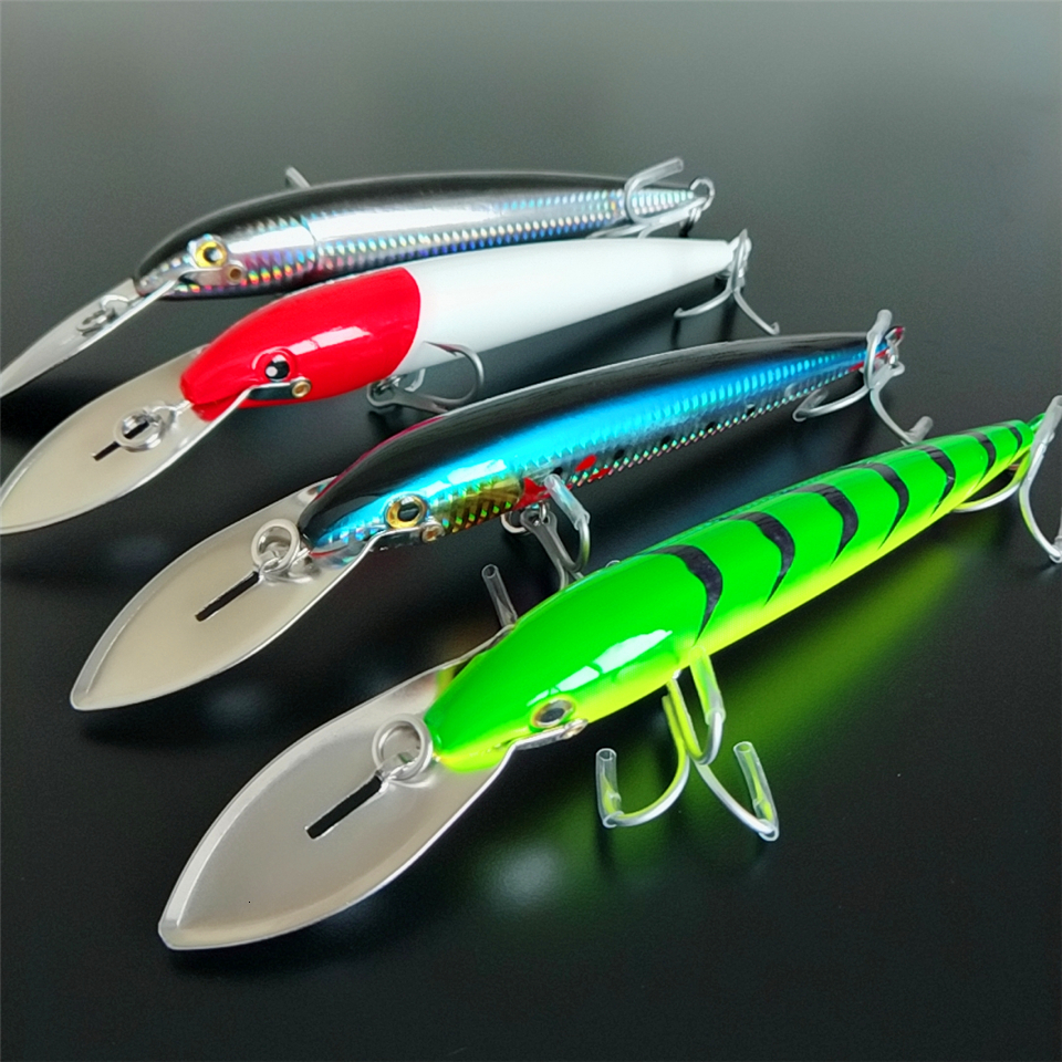 

Baits Lures NOEBY 1PCS Big Minnow Fishing 76g22.5cm 4colors depth 6-8m Metal tongue Floating Hard Bait 221111
