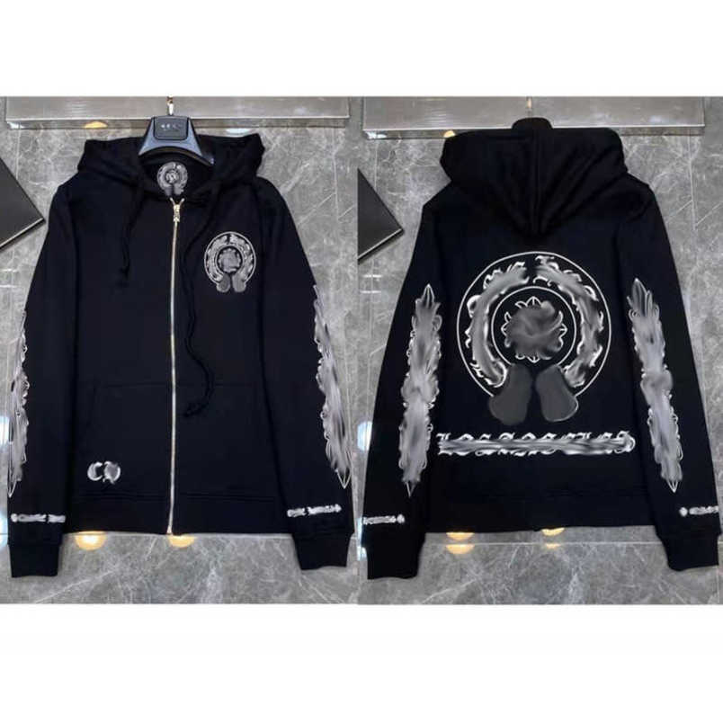 

Fashion Men' Luxury Sweatshirts Designer Classic Women Jackets Hoodies Zipper Hooded Sweater Cross Pullover Sanskrit Hoodie Casual Tops Coat Sweatshirt Awzb