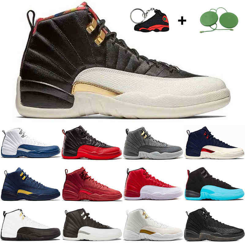 

Basketball Shoes Mens Trainers Sports Sneakers Utility University Gold Indigo Reverse Flu Game Dark Concord Playoff 2022 12 12S Men