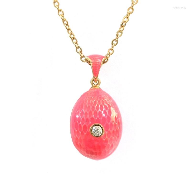 

Pendant Necklaces YAFFIL Women Brass Enamel Handmade Green Jewelry Charm Crystal Rhinestone Necklace Choker Easter Women's Gift 1228