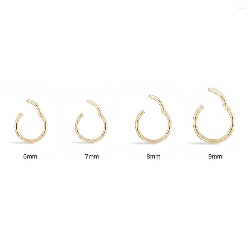 

Hoop Earrings Boako Seamless Nose Ring S925 Sterling Silver Single Body Piercing Jewelry Simple And Small Ins Style Accessories Ladies Gift