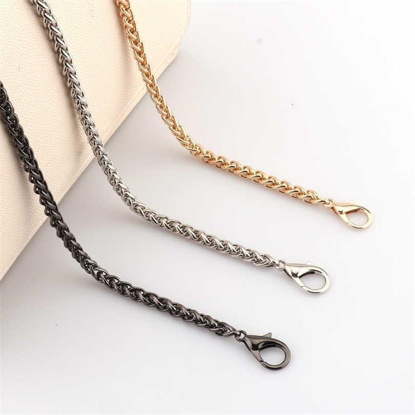 

Bag Parts Accessories GoldSilverGun black 5mm thin chain Hardware handbag accessories Metal alloy bag strap 221114