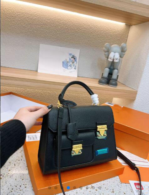 

Women leather Designers Bags Handbag fashion Lady Messenger Tote Handbags Shoulder Bag Luxury Crossbody Totes Wallet purse, Black