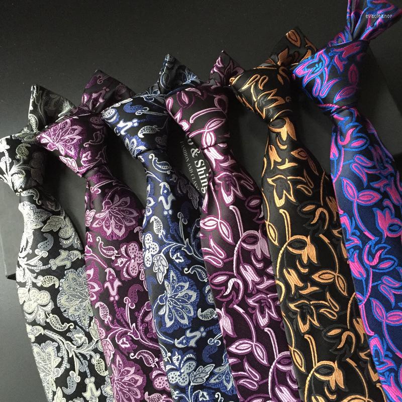 

Bow Ties Unique Simple Business Banquet Fashion Decorative Tie 2022 Paisley High Quality Polyester Jacquard Men's Set