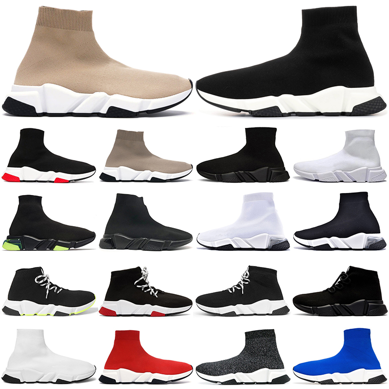 

sock shoes for men women causal beige black white clear sole lace-up all red pink mens womens platform designer sneakers walking jogging speed trainers, Lace-up black white