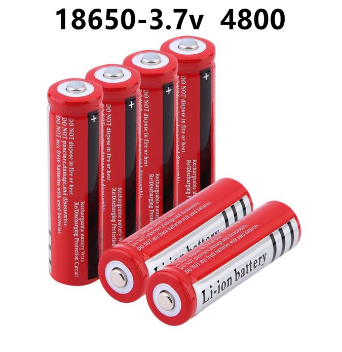 

18650 Lithium Battery 37 V Volt 4800mah BRC 18650 Rechargeable Liion Batteries For Power Bank Torch9459731