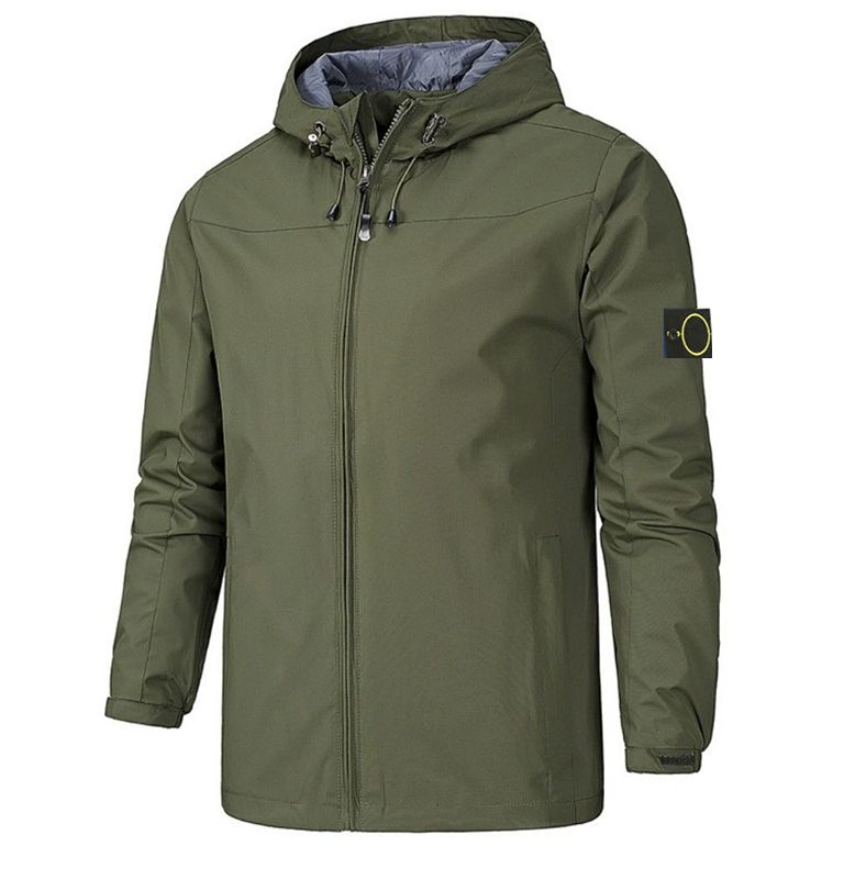 Stones Jacket Islands classic Designer Hooded Jacket Autumn Winter Men Coat Windproof Badge Sports windbreaker Embroidered letters short jackets Hig