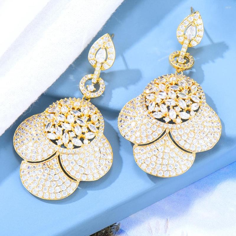 

Dangle Earrings Kellybola Sparkly Luxury Pendant Jewelry High Quality Women Gift Design Christmas Present Korean Fashion