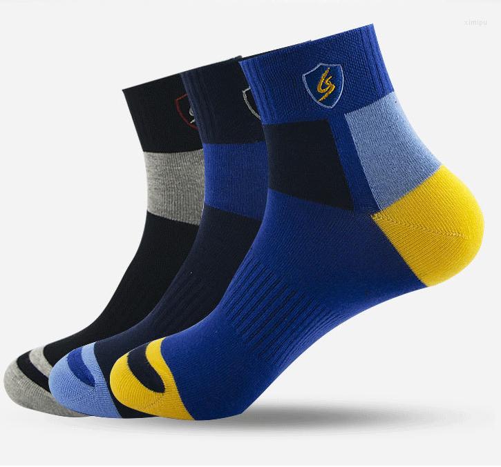 

Men's Socks Cotton For Man Autumn And Winter Matching Color Sports Six Pairs/box, Picture shown