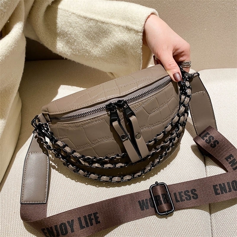 

Waist Bags Brand Designer Chain Women Chest Fashion Crossbody Female Packs Handbag Fanny Pack Lady Belt Purse 221114, White b