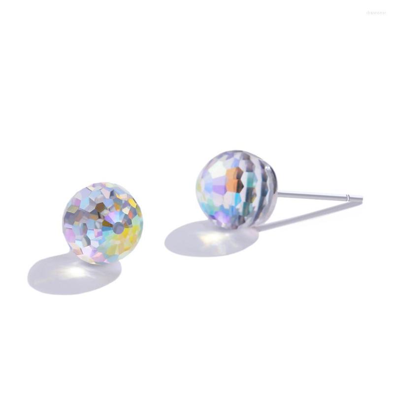 

Stud Earrings 2022 LEKANI Crystals From Ball 925 Sterling Silver Fine Jewelry Studs For Women
