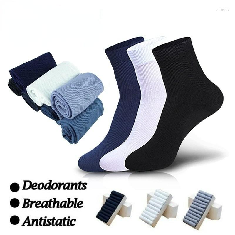 

Men's Socks Summer Men's 3/5/10pairs/lot Ultra-Thin Stripe Long Men Silk Business No Heel Calcetines Hombre, White