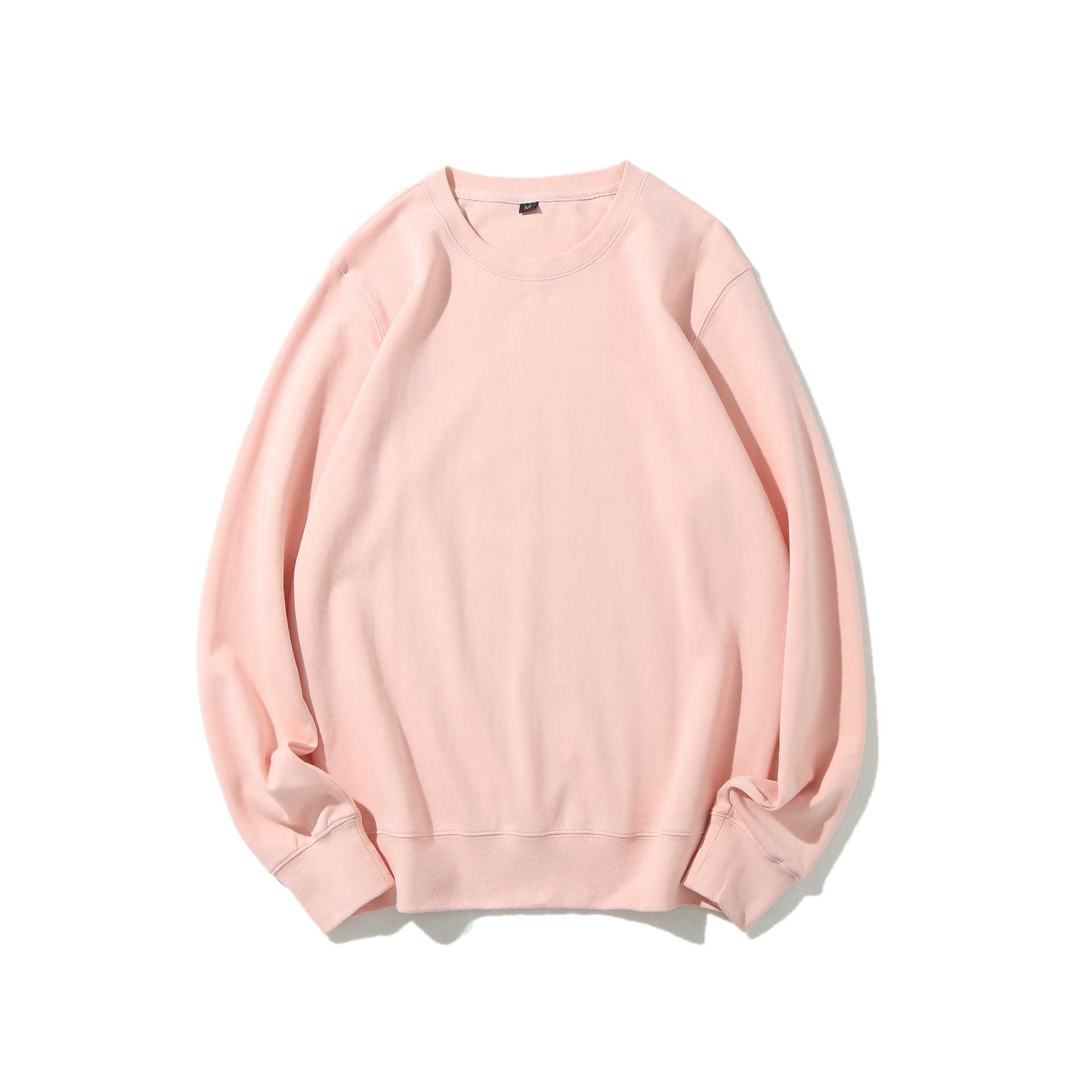 

Women's Hoodies Sweatshirts Round neck sweater for men and women can wear simple and versatile solid, Matcha green