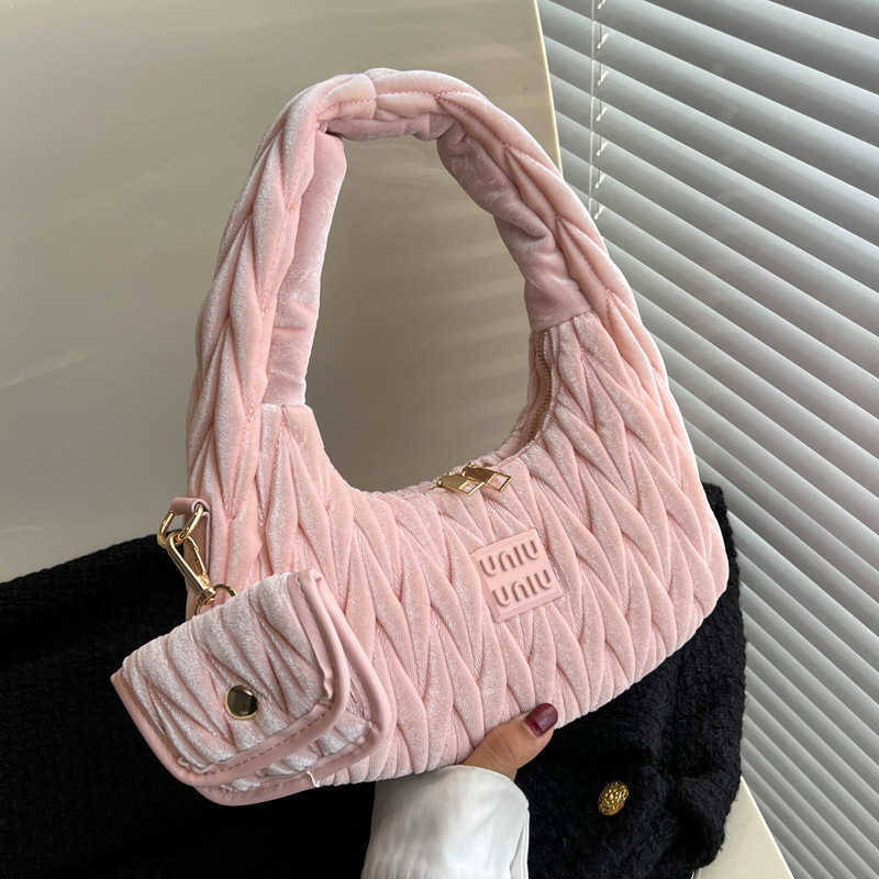 

Shoulder Bags Designer Fashion MM Handbags Wrist Temperament Goddess Handbag 2022 Autumn New Versatile Underarm Texture One Women's DC43 Young Chic Sa, Pink