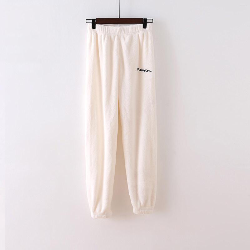 

Women's Pants Women Fashion Style Pure Coral Velvet Household Trousers Comfortable Comfy High Quality Warm In Stock, Pink