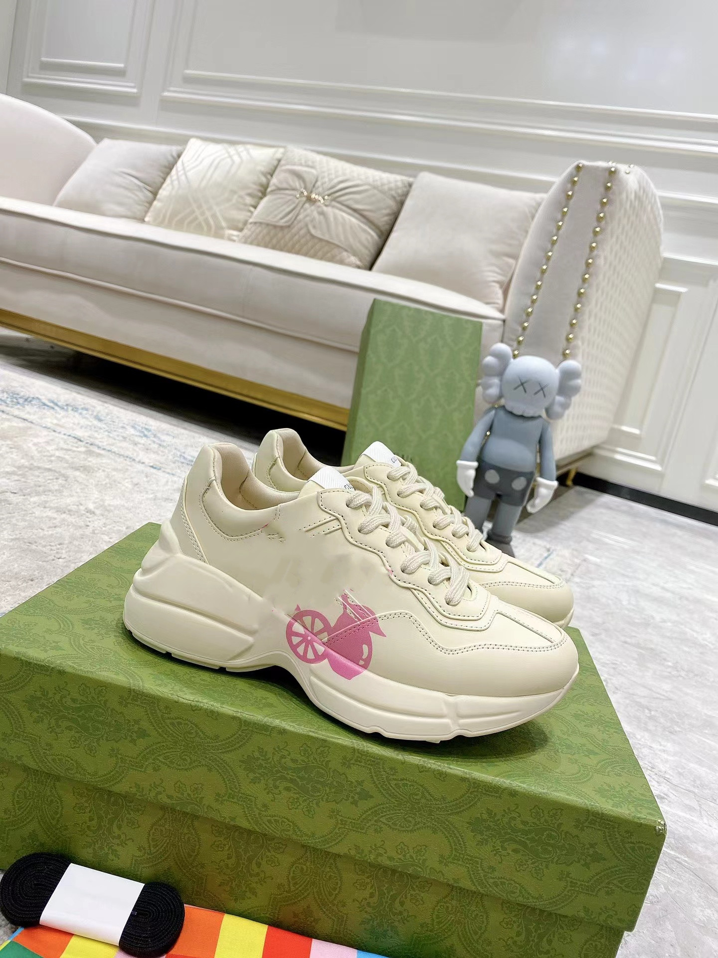 

2023 New Casual Shoes Canvas Colored Thick Sole Dad Shoes Women's Shoes 684900