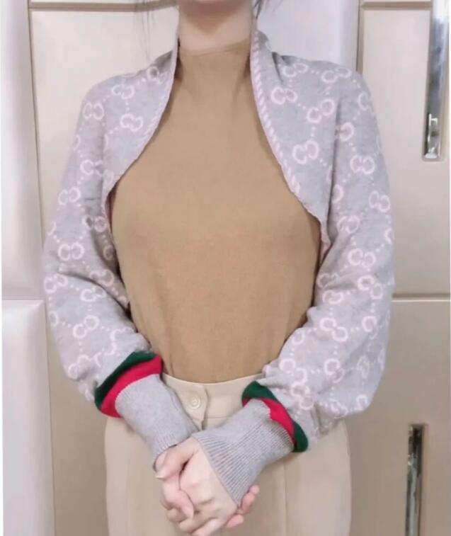 

Women's Sweaters Cardigan for Knitted Faux Cashmere Shawl Keep Warm Long Sleeve Top Scarf Retro Korean Jacket Jumpers, 01