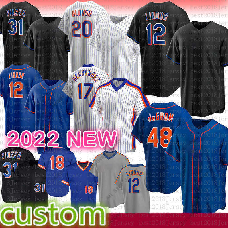 

Baseball Jerseys New 2022 Custom Baseball Jersey 20 Pete Alonso Darryl Strawberry 31 Mike Piazza Jacob deGrom Syndergaard Conforto Hernandez Gooden, Retro(daduhui)