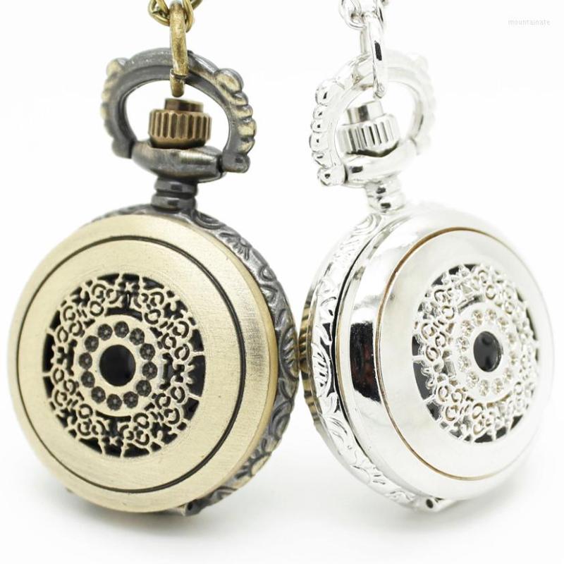 

Pocket Watches 10pcs/lot Wholesale SteamPunk Classically Carving Out Arabic Numerals FLIP Watch Necklace Pendant Promotional Gift, Bronze