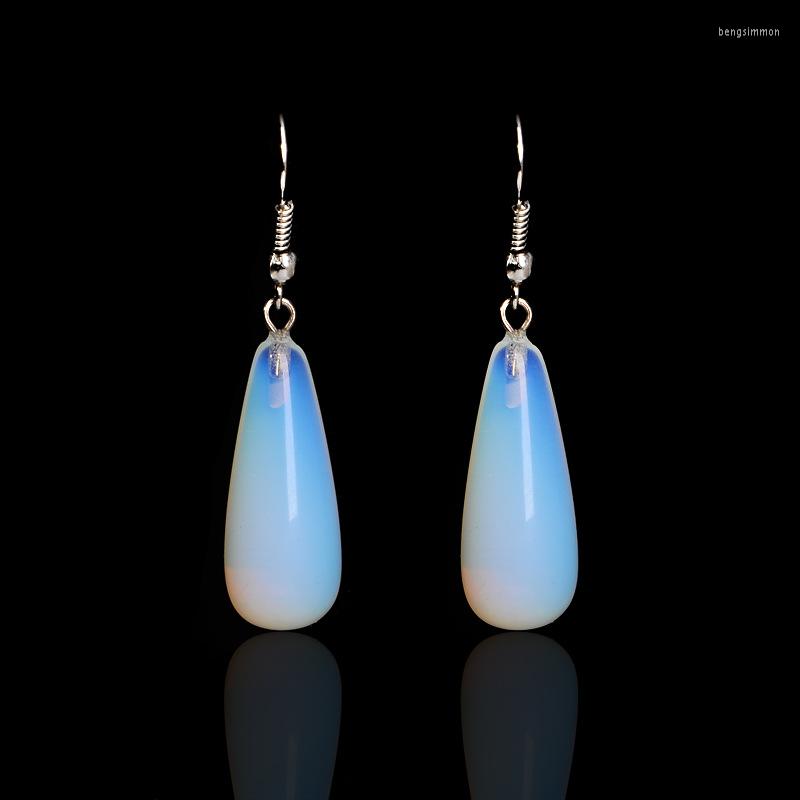 

Dangle Earrings Crystal Stone Opal Wholesale Jewelry Drops Transparent Handmade