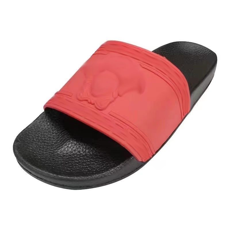 

Slippers men's new summer anti-skid net red same fashion personality indoor and outdoor trend beach slipper Medusa black red gold
