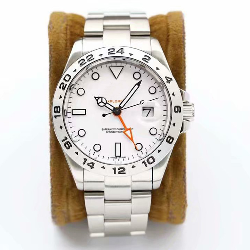 

Men's watch Automatic watchs Yacht Mingshi series with 2836 automatic mechanical movement Wristwatches, White