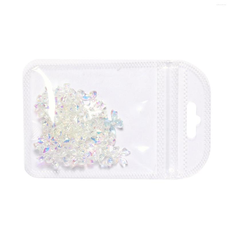 

Nail Art Kits Bows 50Pcs Colorful Butterflies Bow Knots Charms 3D Cute Bowknots Resin For