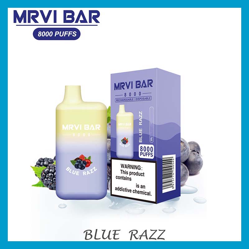 

Hottest Mrvi Bar 8000 Disposable Vape Pen E Cigarette Device With 650mAh Battery 15ml Pod Prefilled Catridge rechargeable randm elfbar